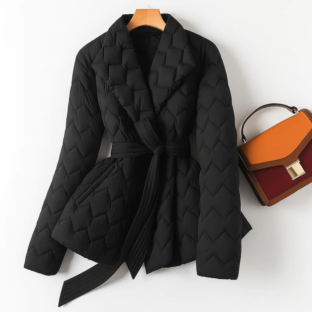 Sophia™ | Puffer Jacket with Waist Belt