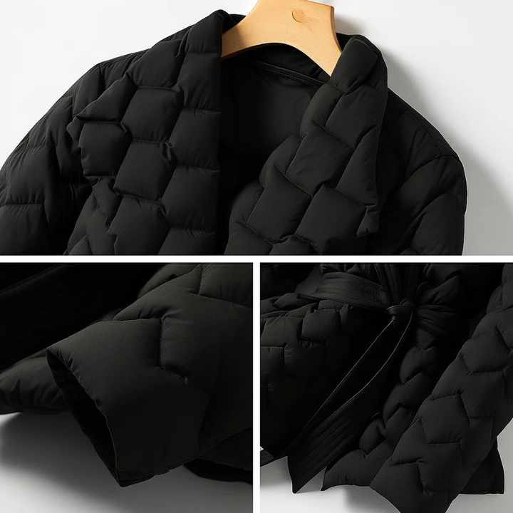 Sophia™ | Puffer Jacket with Waist Belt