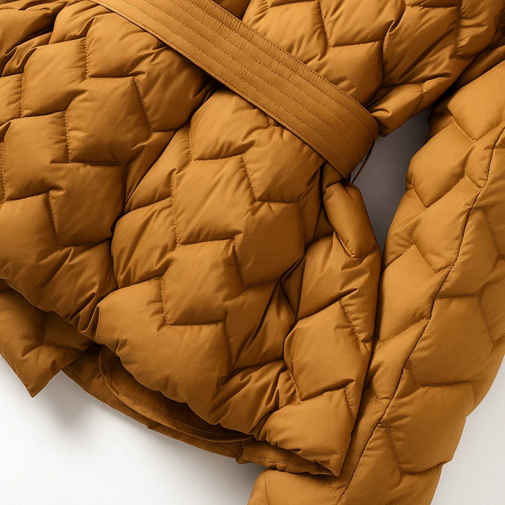 Sophia™ | Puffer Jacket with Waist Belt