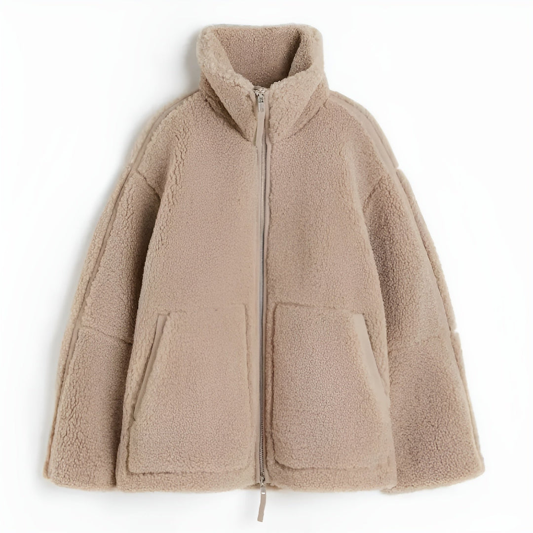 Olivia – Cozy Teddy Jacket