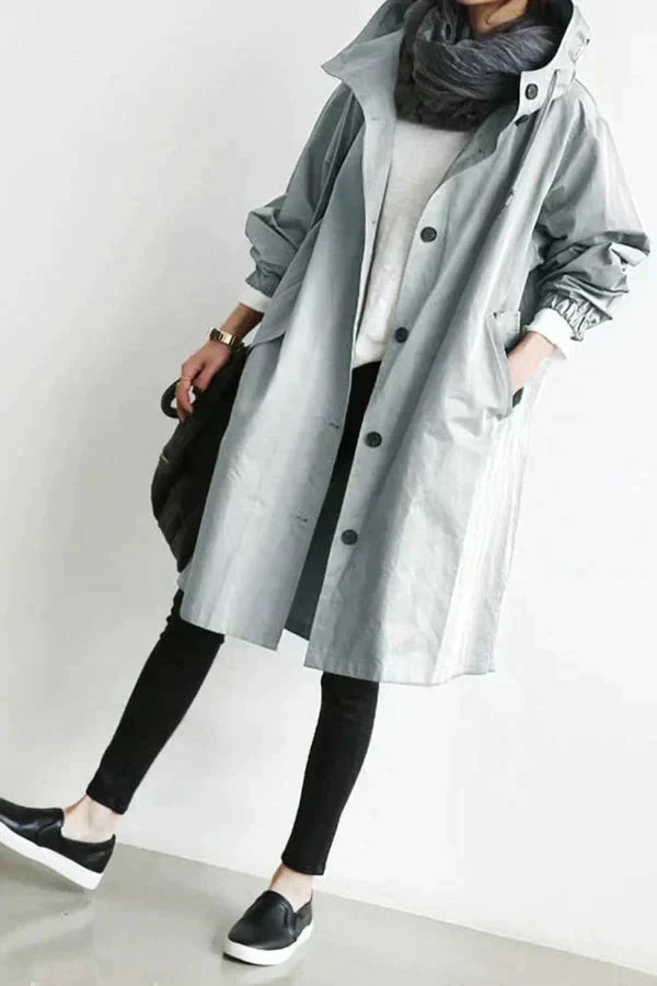 Dorothee – Elegant Water-Repellent Trench Coat