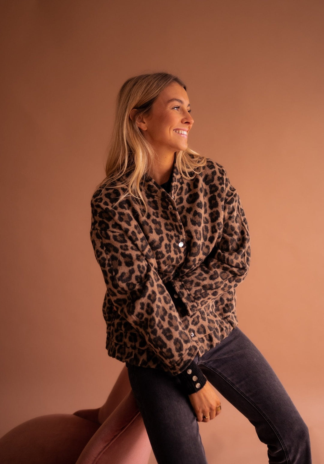 Charlene – Trendy leopard jacket